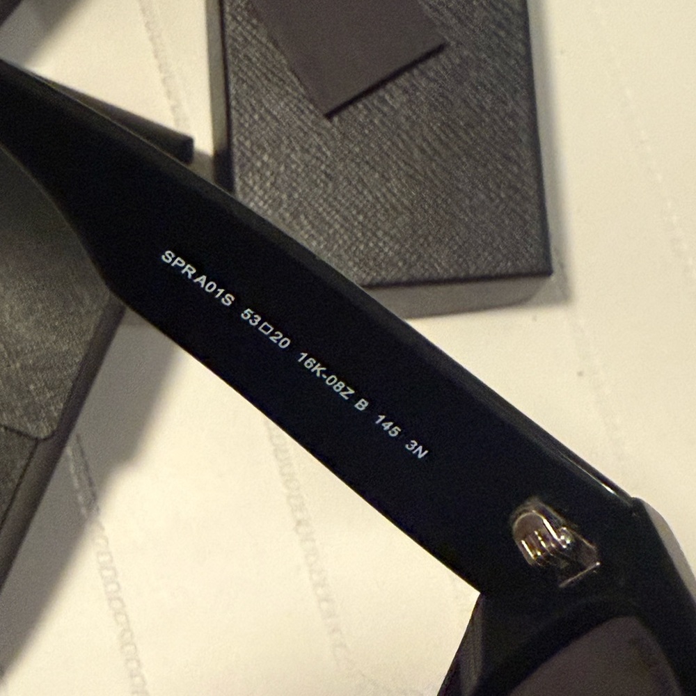 Prada Black Angular Cat-Eye Sunglasses - image 8